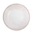 thumbnail image 6 of BalsaCircle 24 Clear Rose Gold Beaded 13" Trim Acrylic Wooden Textured Round Acrylic Charger Plates, 6 of 8