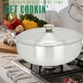 thumbnail image 3 of Chef PRO Commercial Grade Aluminum Caldero Stock Pot, 13.3 Quarts, 3 of 7