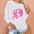 thumbnail image 2 of Rbaofujie Couples Sweat à Capuche Femmes Manches Longues Col Rond Hauts Blouse Ample Imprimé Chandail en Molleton Blanc Chandails Dames, 2 of 4