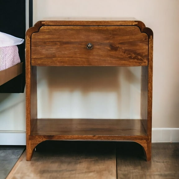 Nightstand for Bedroom, Artisan Furniture Solid Wood Newton nightstand, Wooden Nightstand, Modern Nightstand,