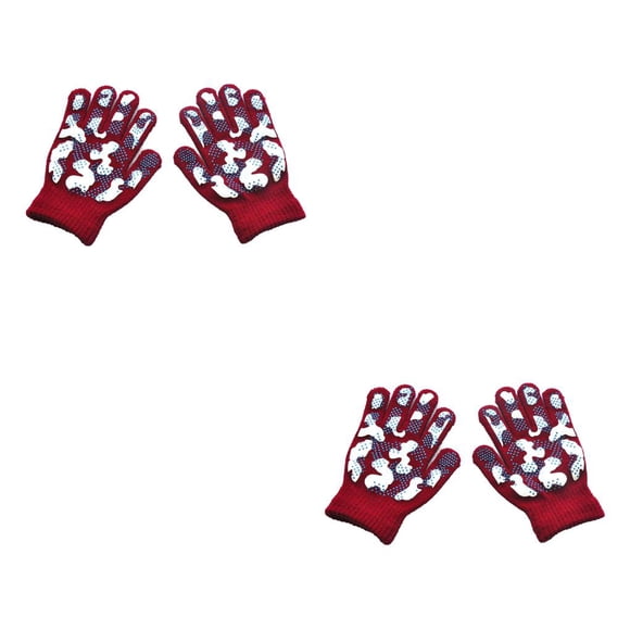 Minnieouse 1 par de guantes de invierno para niños, guantes para niños, exquisitos, cómodos, cálidos, para tejer, para mantener el calor, fundas para Type2 NO2 Minnieouse CBP367322