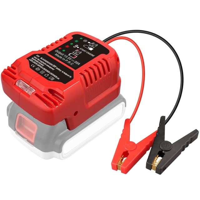 Car Starter, Car Battery Starter Versatile Non Conductive Rubber Dual Grip for 20V Li Ion Battery