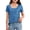 Sky Blue, variant on Ruyang Girls Short Sleeve Shirts Ribbed Knit Scoop Neck Sparkly T-Shirts for Tween Girl Summer Trendy Sequin Tee Tops Summer Clothes