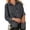 *Black, variant on ClodeEU Women's Long Sleeve Denim Shirt,Casual Button Down Jean Blouse,Classic Collared Top with Chest Pockets Dark Blue,Womens Plus L