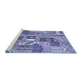 thumbnail image 2 of Ahgly Company Machine Washable Indoor Square Southwestern Blue Country Area Rugs, 5' Square, 2 of 4