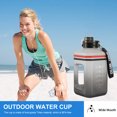 thumbnail image 4 of Botellas de agua con degradado de 2,2 l, hervidor deportivo, tazas de agua para fitness a prueba de fugas (negro), 4 of 8