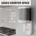 thumbnail image 3 of SANUS Outlet Shelf - Holds Any Device Up To 10lbs & Installs In Seconds - Includes Standard & Decora Style Outlet Covers & Integrated Cable Management - Works For Sonos & Smart Home Speakers (White), 3 of 8