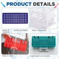 thumbnail image 3 of 4 Pcs Plastic Test Tube Rack Test Tube Holder Rack Detachable Tube Holder for 16mm Test Tubes 40 Holes, 3 of 7