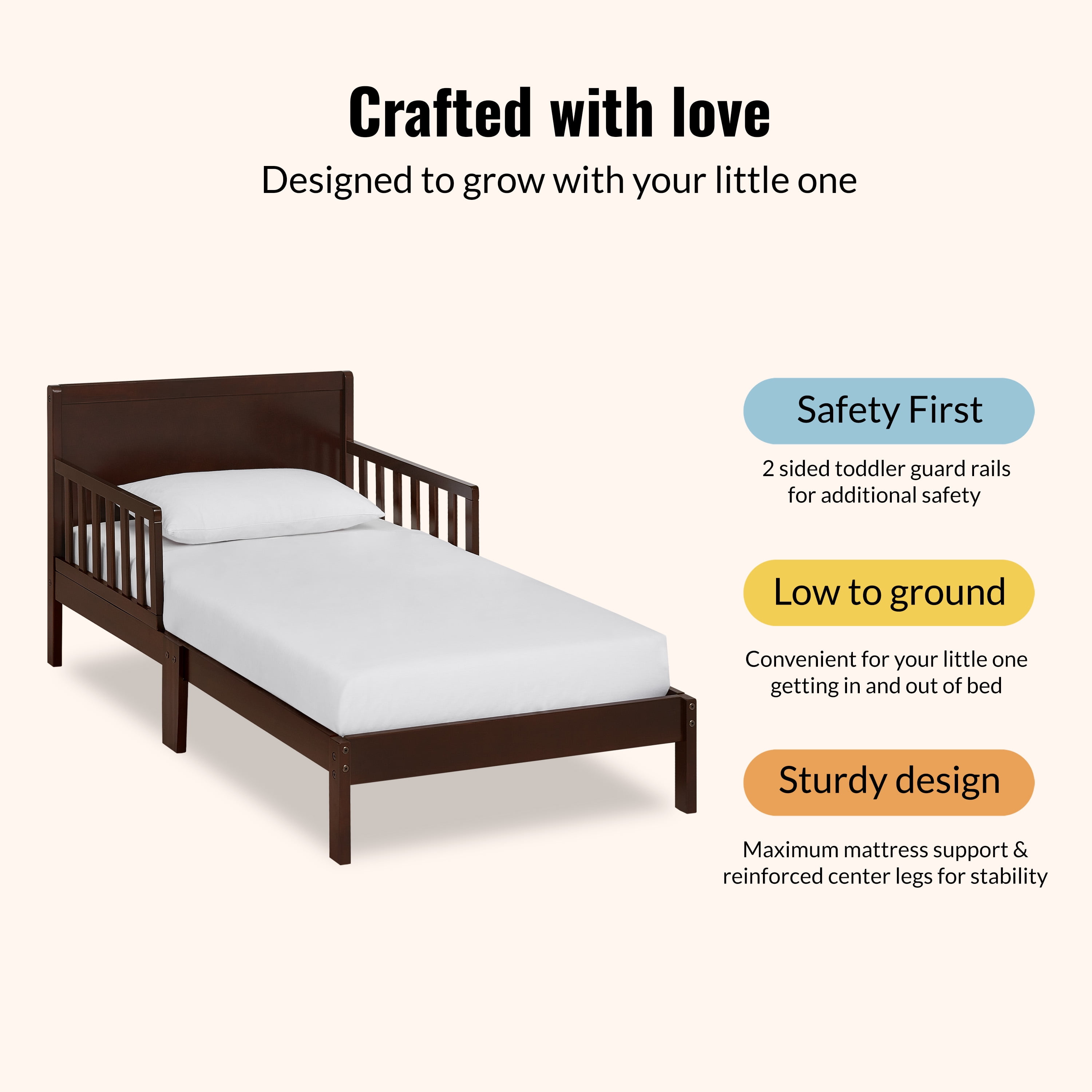 Dream On Me Brookside Toddler Bed, Model #648