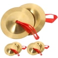 thumbnail image 1 of 3 Pairs of Small Finger Cymbals Dance Cymbals Funny Finger Cymbals Musical Instrument, 1 of 9