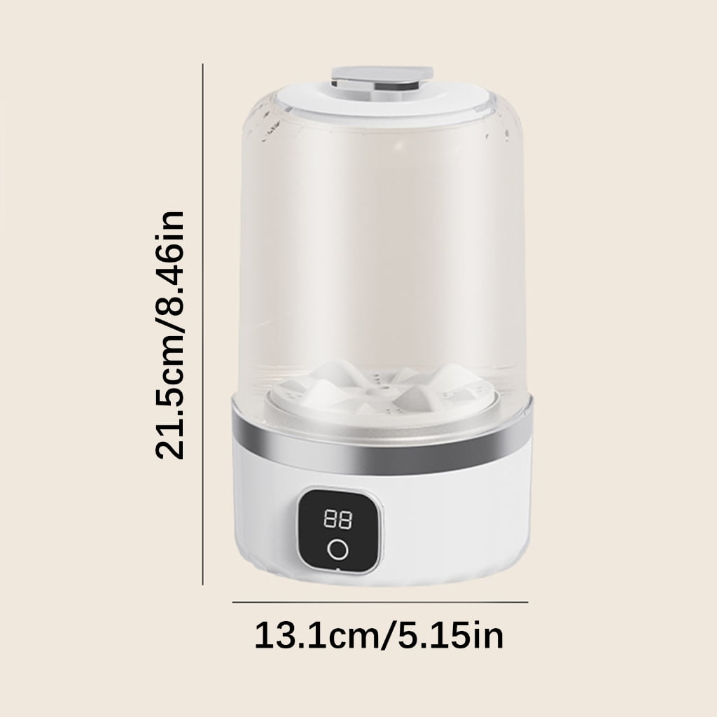 Zeiwohndc Underwear Washer Built in Battery Low Noise ABS Texture Travel Essential