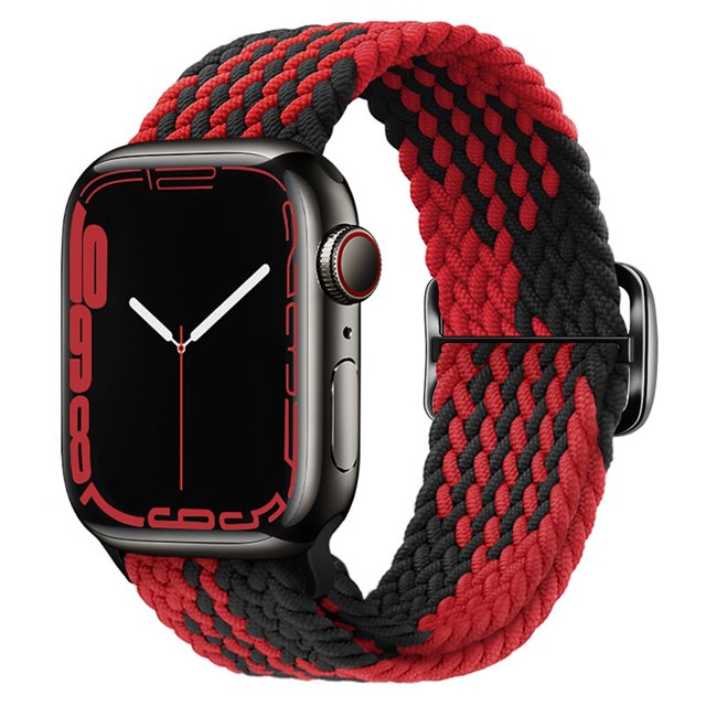 Correa de bucle trenzado para Apple watch, pulsera elástica Solo para iWatch series 7 se 3 6 Ultra 8, 44mm, 40mm, 45mm, 41mm, 42mm, 38mm, 49mm