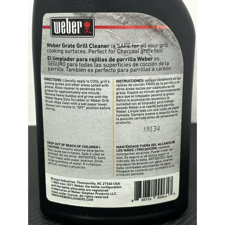 Weber grill cleaner top