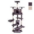 thumbnail image 1 of 80" Solid Cute Sisal Rope Plush Cat Climb Tree Cat Tower Gray, 1 of 8