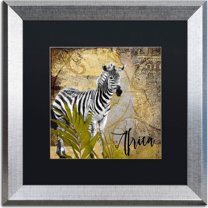Trademark Fine Art "Taste Of Africa IV" Canvas Art by Color Bakery, Black Matte, Silver Frame