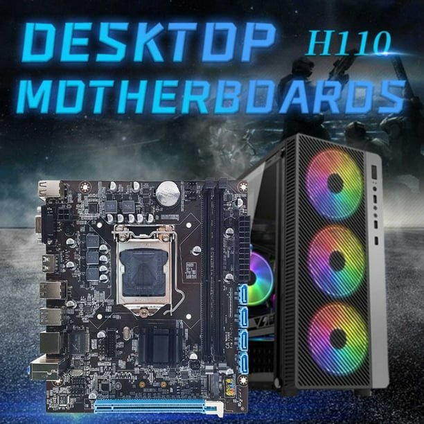 arbejder plus Rund ned H110 Desktop Motherboard+G3930 CPU+DDR4 4GB 2133Mhz RAM+SATA Cable+Switch  Cable+Thermal Grease+Thermal Pad LGA1151 - Walmart.com