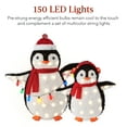 thumbnail image 5 of Best Choice Products 2-Piece Lighted 3ft Pop-Up Penguin Family Outdoor Christmas Decoration w/ 150 LED Lights - Red, 5 of 8