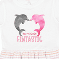 thumbnail image 4 of Inktastic You're Flippin' Fintastic Dolphins Girls Toddler Dress, 4 of 5