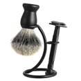 thumbnail image 2 of 1 Pcs 2 In1 Men Shaving Tool Holder Curved Shaving Brush Manual Stand Holders Beard Accessories, 2 of 5