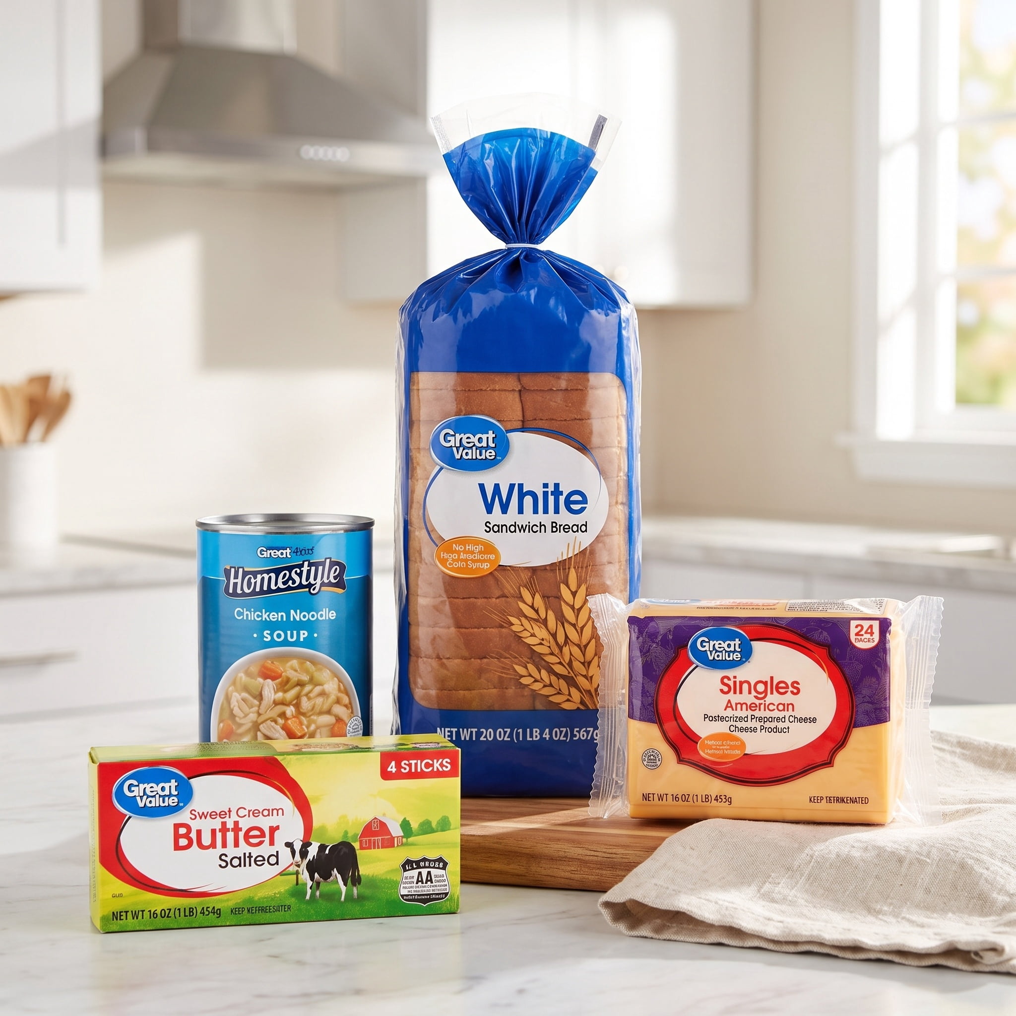 Chicken Noodle Soup and Grilled Cheese Meal Bundle