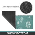 thumbnail image 6 of Turquoise Christmas Snowflake Pattern Kitchen Rugs Sets Of 2,Anti Fatigue Kitchen Mat Rugs Non Slip Washable,Decorative Kitchen Floor Mats for Kitchen,Sink,Laundry,17"x30"+17"x47", 6 of 7