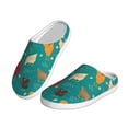 thumbnail image 2 of Lsque Hens And Rooster Pattern Womens Comfort Cotton on Scuff With Memory Foam and Anti-skid Sole Slipper-40/41, 2 of 7