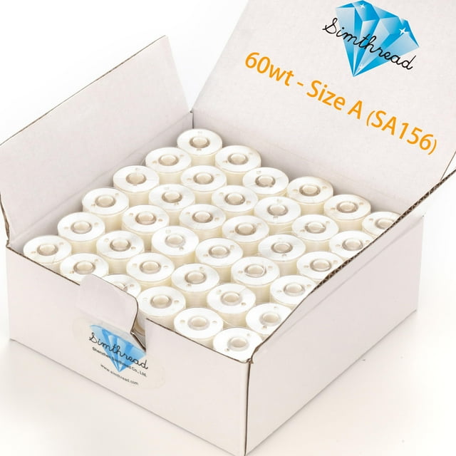Hilo de bordar Simthread 144 bobinas tamaño A SA156 blanco