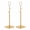 Gold, variant on Leodye 2PCS Adjustable Metal Tabletop Sign Stand Height 16 To 24 Inch with Base for Birthday Wedding Graduation Holiday Party Banner Posts