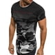 thumbnail image 4 of Hombres verano coreano seda deportes delgada manga corta camuflaje gimnasia correr baloncesto camiseta ropa superior Monstrate FS7570-14, 4 of 6