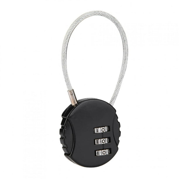 Black Luggage Locks , Luggage Cable Locks, For Lockers Luggage