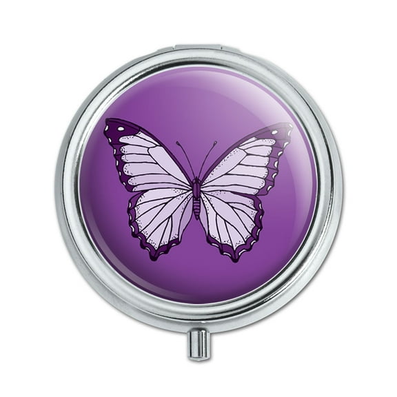 Purple Butterfly Pill Box