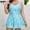 Blue, variant on Ayolanni Ruched Women's Tankini Swimsuits High Waisted Slimming Two Piece Printed Swimwear Push-Up Beach Bathing Suit Swim Tops with Boy Shorts L