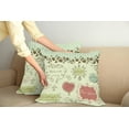 thumbnail image 2 of Ambesonne Hipster Throw Pillow Cover 2 Pack, Vintage France Doodle, 18", Pale Green Chocolate, 2 of 5