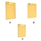thumbnail image 5 of Injueey Portapapeles duraderos de acero inoxidable para diversos usos, práctico y práctico bloc de notas para escribir cartulina Oro 25*18CM, 5 of 6