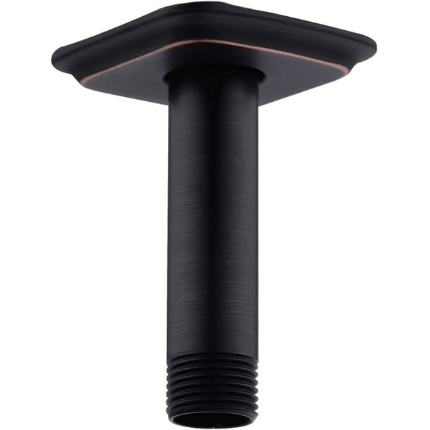 Bronze Shower Arm With 4 Inches Ceiling Mounted Stainless Steel Extension For Rainfall Head Oil Rubbed Com Rainfall Shower Head Oil Rubbed Bronze, Oil Rubbed Bronze Shower Arm Extension