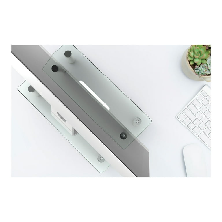 Adjustable Tempered Glass Monitor Riser, 15.75 Adjustable Tempered Glass Monitor Riser, 15.75
