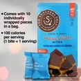 thumbnail image 5 of Peanut Butter Bites Topped with Chocolate Coating - Gluten Free - Vegan Friendly - Non Dairy Kosher Pareve - 100 Calorie Snack - 10 Individually Wrapped Pieces in a Bag - For Snackers Only, 5 of 9