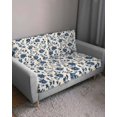 thumbnail image 3 of Navy Blue Floral Couch Cushion Covers Stretch, Washable Sofa Seat Covers Individual Seat Cushion Sofa Slipcovers Spring Vintage Blossom Botanical Couch Cover Furniture Protector S-1PCS, 3 of 7