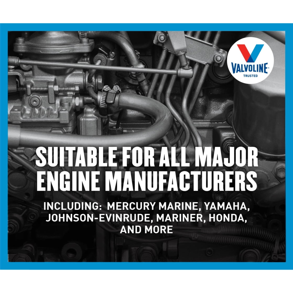 Valvoline 4-Stroke Marine 10W-30 Full Synthetic Engine Oil 1 QT