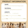 thumbnail image 3 of Wisedog 6FT Rope Dog Leash - Polyester Rope with PVC Soft Padded Handle, Rustproof 360Â°Swivel Buckle - Durable for Small, Medium & Large Dogs (Sand Color), 3 of 7