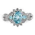thumbnail image 5 of Sterling Silver Rhodium Diam. & Sky Blue Topaz Ring QR3045LSBT, 5 of 5