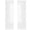 White, variant on Transparent Voile Curtain – Sheer Curtain Modern Design, Light Filtering Privacy Window Panel for Living Room Bedroom, Easy Install with Pleated Tape, Includes a metal ring Various Sizes (2 Panel)