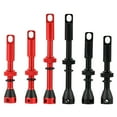 thumbnail image 2 of 2pcs Bike Tubeless Valve Stem 40mm 44mm 60mm with Integrated Presta Valve Core Removal Tool Cap For MTB Road Bicycle Tire Rim 40mm Red, 2 of 6