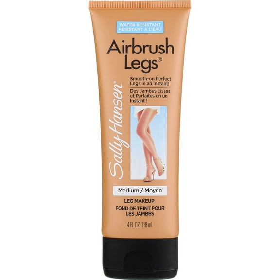Sally Hansen Airbrush Legs Lotion, Medium 2, Water Resistant, 4 fl oz (2 pack) (Bundle)