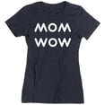 thumbnail image 2 of Funny Mom Wow Printed Design Tshirt Mothers Day Gift Short Sleeve T-Shirt Soft and Comfy Shirt, Lightweight Shirt Color Black Small, 2 of 3