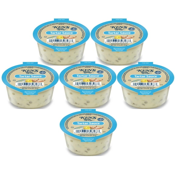 30 Count | Salad Dressing Dipping Sauce Portion Cups | Single Serve Packets (Tartar Sauce)