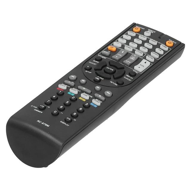 Télécommande de Remplacement RC-879M pour Récepteur AV Haut-Parleur TX-NR535/TX-SR333/HT-R393/HT-S3700, RC-879M Télécommande de Remplacement