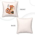 thumbnail image 3 of Square Throw Pillow Covers with Core, Abstract Aesthetic Pattern Pink Pillows for Sofa Beds, 18"x18", 3 of 9