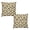 Art Deco Fan Black, variant on SereniRest 18 x 18 Art Deco Herringbone Weave Beige Polyester Decorative Pillow Cover (2 Count)