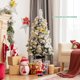thumbnail image 1 of Árbol de Navidad Nevado Costway Preiluminado 120 cm con Bayas y Flores Blancas, 1 of 5